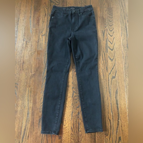 Good American Women's 6-12 Always Fits Good Legs Skinny Black High-Rise Jeans - Picture 4 of 14